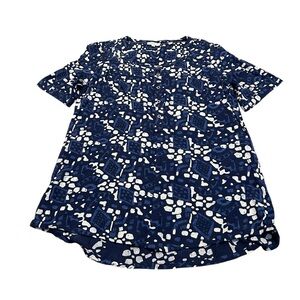 FAT FACE blue and white blouse